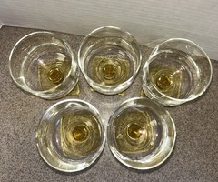 5 Federal Juice Water Wine Nordic Topaz Yellow Square Foot, Mid Cent Mod,