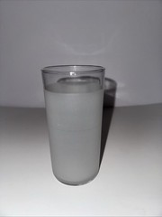 Set of 4 Libbey Frosted Clear Lip Glass Vintage