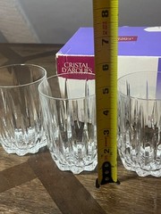 CRISTAL D’ARQUES BRETAGNE CRYSTAL DOUBLE OLD FASHIONED GLASSES – SET OF 4 USED