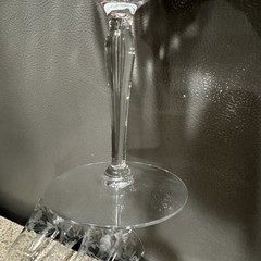 3 Vtg Etched Crystal Water Goblet Wine Glasses 7.8” Floral Leaves Elegant EUC!