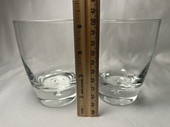 2 Bormioli Rocco LUNA Clear DOF Glasses, Appear Unused ~ Italy