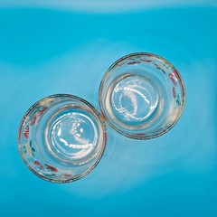 Vintage Anchor Hocking 3″ Strawberry Juice Drinking Glasses Set 1989 AHC Cottage
