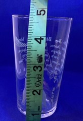 Little Boy Blue Nursery Rhyme Child’s Drinking Glass Clear w/ Blue Pyro