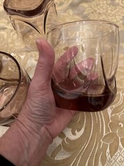 vtg libbey Imperial plum set of 4 old fashioned glasses 12 oz
