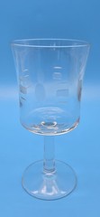 3 Vintage MCM Javit “Cameo” 6 Oz Wine Glass Crystal And Glass