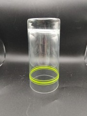 MCM Corelle Corning Coordinates Green Stripe Highball Tumblers Set of 4 Vintage