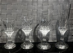 Set Of 4 Baccarat Crystal D’Assas Fluted, Claret, Cordial & Port Wine Glasses