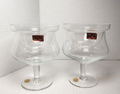 Vintage Avitra Crystal Shrimp Cocktail Set of 2 Chillers Caviar 1960’s Rare