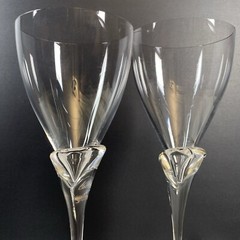 Rosenthal Studio Line Crystal Tapered Red Wine Glass Goblet 8.25″ Tulip Stem