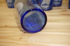 Hazel Atlas Ships Blue w/Dirty White Sails (7) Flat Iced Tea Glasses, 4 7/8″ (B2