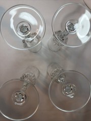 St. George Crystal AMERICAN HERITAGE Fluted Champagne Flute Goblet(s) Set Of 4