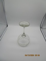 Oversized Cocktail stemmed Glass with «Congratulations» Etched on Glass.