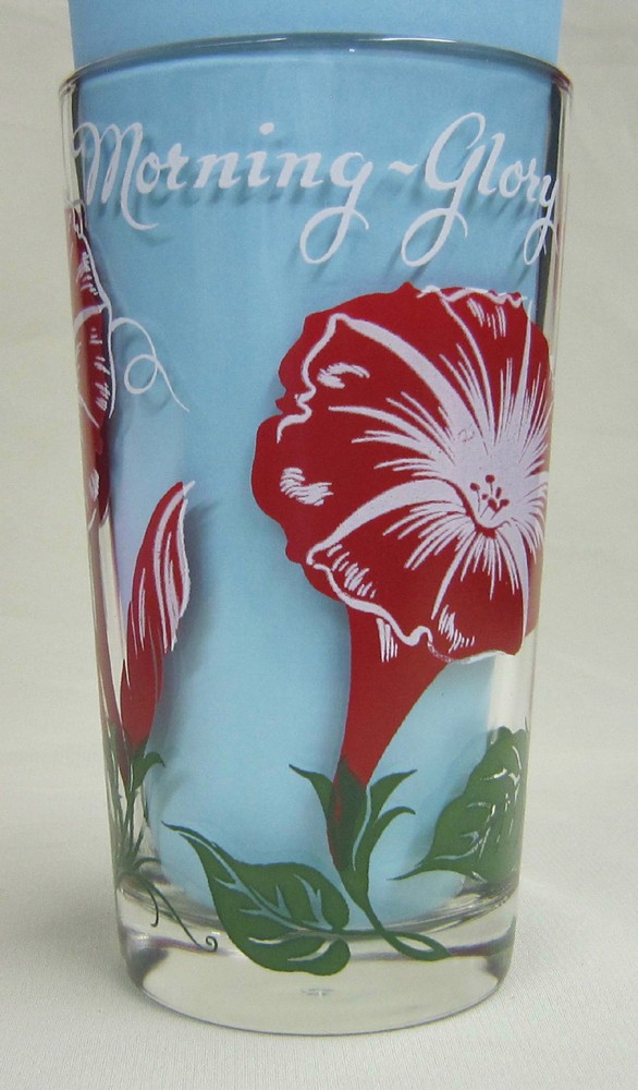 Morning-Glory 5″ Peanut Butter Glass Glasses Drinking Kitchen Mauzy 26-3