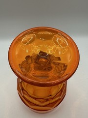 Viking Georgian Orange Persimmon Goblet 6”