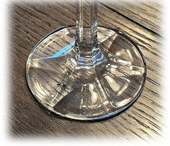 8″ GORHAM CRYSTAL Primrose Cut Water Goblet Wine Iced Tea Glass Retired 1998