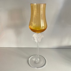 VERSACE Rosenthal MEDUSA LUMIERE Amber GRAPPA 8 1/2 » never Used in BOX