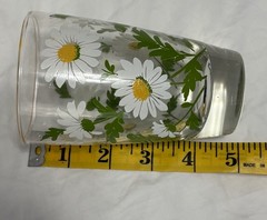 Vintage Culver Daisy Glasses Daisies Retro Flowers Old Fashion Floral Cup