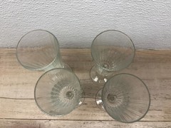 Vtg Set Of 4 Meridien Luminarc Crystal Champagne Glasses 5.5oz Made In France