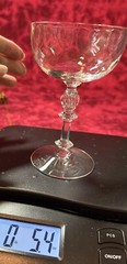 Fostoria Clear (Dimple Optic) Champagne/Tall Sherbert 5 3/8”