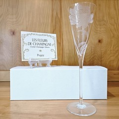 Franklin Mint Les Fleurs de Champagne Crystal Glass Set 12 w/ Cards COA Complete
