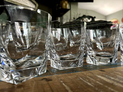 Set 10 Cristal Sevres France Mila Double Old Fashioned Glasses Signed XLNT HTF
