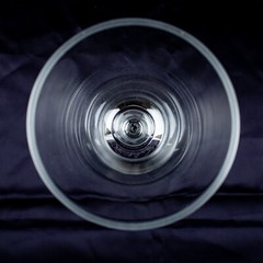 1960’s New York Vintage Crystal Clear Solid Round Coctail Martini Glasses Set 2