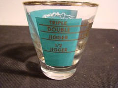 8 Libbey Steamboat Bar Glasses Gold & Blue 3.5 Inches Tall Southern Comfort