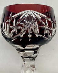 Set 5 Nachtmann Cut To Clear Green Blue Red Amethyst Amber Purple Cordials Shots