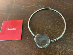 Baccarat Crystal Pebble Necklace