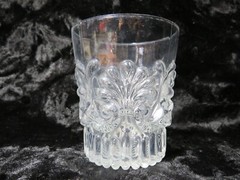 VINTAGE OLD FASHIONED WHISKEY GLASS 3.5″ TALL ADAMS CLEAR BY PILGRIM GLASS