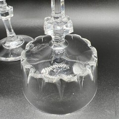 Pair Of Esprit Champagne Tall Sherbet Princess House Crystal Glasses