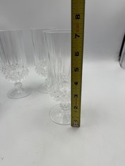 Cristal d’Arques France Longchamp 12oz Set of 4 Iced Tea Goblets Lead Crystal