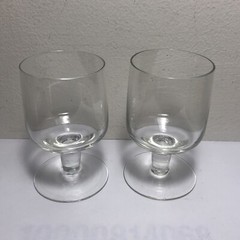 Vintage 2 Retro 4oz Drink Glasses Stemmed