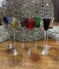 Vintage Set of 7 Circleware Glasses