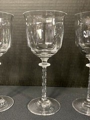 Southern Living Gallery Collection CRYSTAL OPTIC 7 5/8″ Wine Water GLASSES
