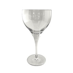 Rosenthal Crystal Lotus Wine Glass Plain White 6.5in Vintage German Design