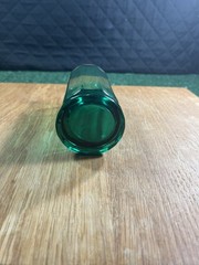 Vintage Anchor Hocking Essex green 12 oz glass tumbler 10 panel stunning