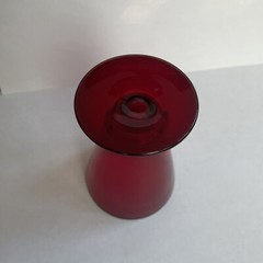 Vintage Beautiful Ruby Red Glass Cordial Glasses 4 fl oz
