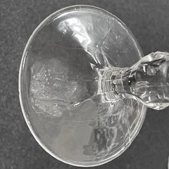 2 Antique Wine Goblets EAPG 1860s Boston & Sandwich Diamond Point / Sawtooth
