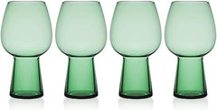 Phoebe Goblet Beverage Glass, Set of 4, Sage