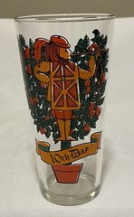 Indiana Glass Twelve Days Of Christmas Glass Tumbler 16oz DAY 10 VINTAGE EUC