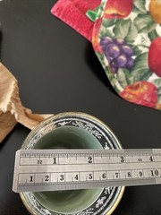 WEDGEWOOD JASPERWARE Helenic stemmed barware SET 8 vtg collectable GREEN 8 Oz