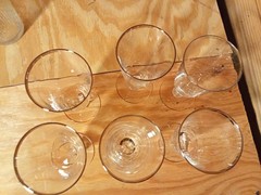Vintage Fostoria Wedding Ring Platinum Rimmed Goblets Set Of 5 With 1 Bonus One
