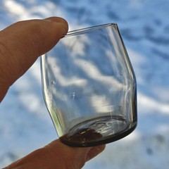Timo Sarpaneva Iittala shot glass: Set of six vintage glasses 1950s Finland