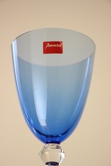 Baccarat Vega Fortissimo wine glass Blue Clear Crystal Red/White Wine Glass