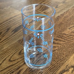 Vintage Corelle Drinking Glasses Subtle Blue Set of 3