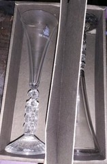 1998 Cristal D’Arques Year 2000 – Set Of 2 Champagne Flutes