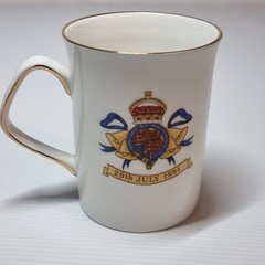 1981 Royal Wedding Mug Prince Charles And Lady Diana Spencer With Original Box