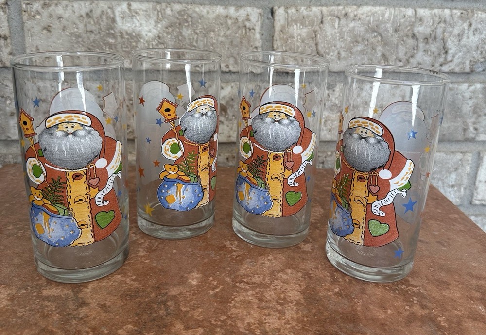 Holiday Tumblers FIRNA Crafted In Indonesia Set Of 4 5.5 In Tall