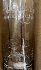 Marquise B-10 The Perfect Couple Highball Glasses Set of 4 Etched Vacuum Humor B
